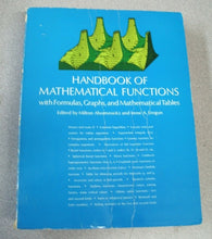 Load image into Gallery viewer, Handbook of Math Functions: Formulas,Graphs & Mathematical Tables 1965 Softcover