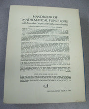 Load image into Gallery viewer, Handbook of Math Functions: Formulas,Graphs & Mathematical Tables 1965 Softcover