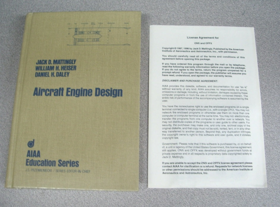Aircraft Engine Design Mattingly Heiser Daley w/disk Worldwide