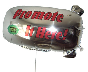 ZEP-AIR™ Advertising Promotional Greeting Blimp Tethered Foil Balloon 32"x16" Deluxe Kit